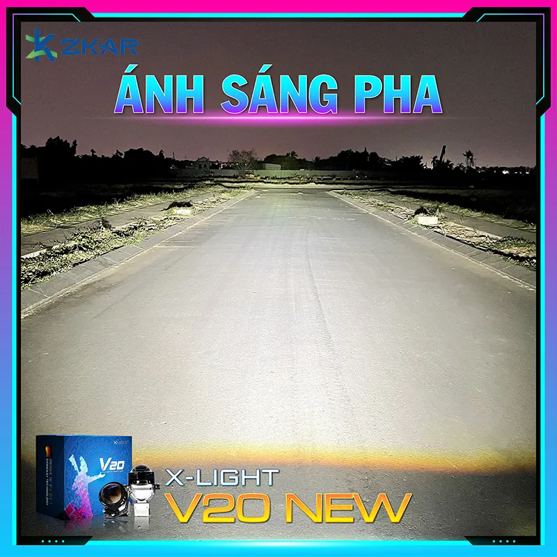 độ bi led x light v20 tại nhà
