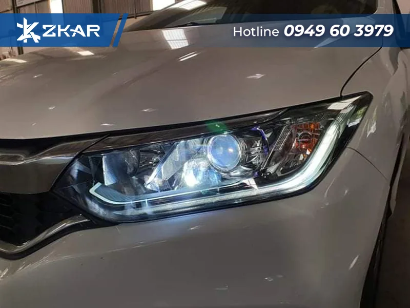 Các bước lắp đặt bi LED cho xe Honda City