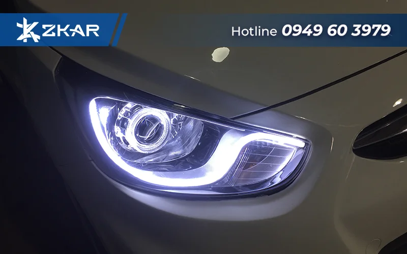 Các bước lắp đặt bi LED cho xe Hyundai Accent