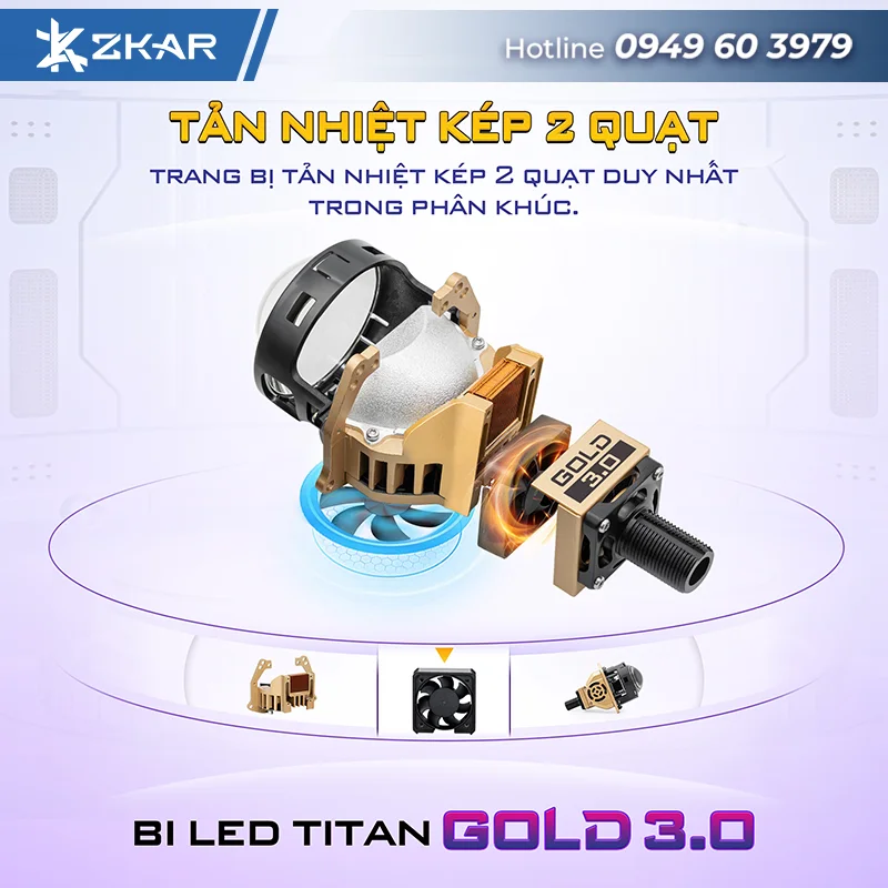 Titan Gold 3.0 tản nhiệt hiện đại
