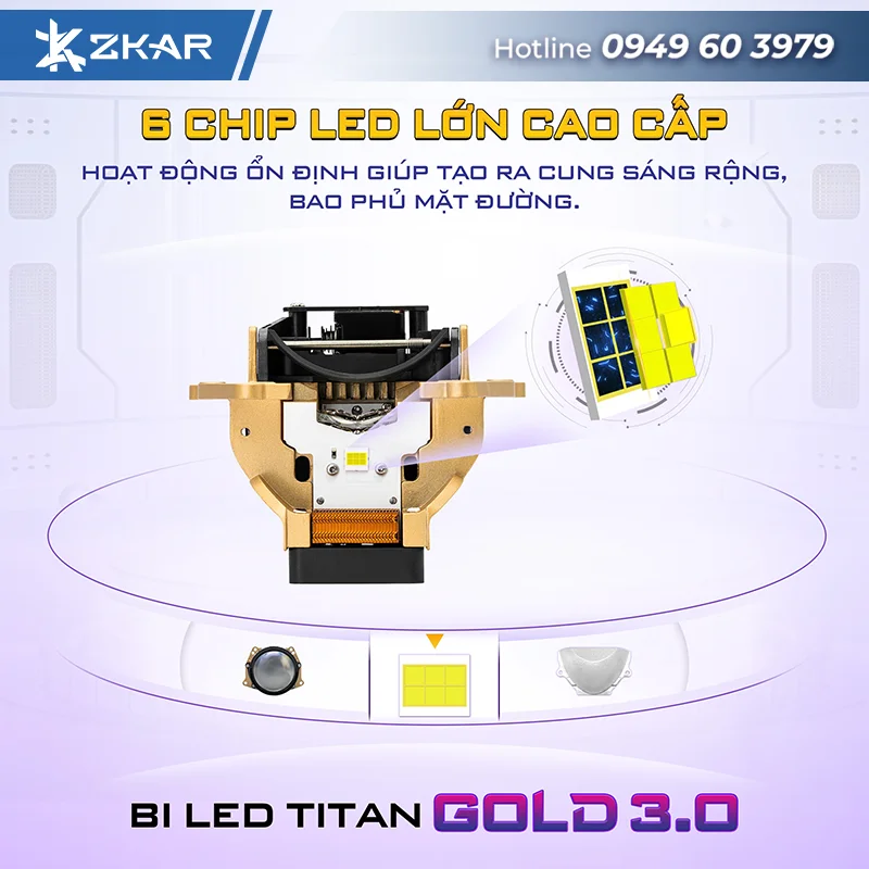 Titan Gold 3.0 cấu hình vượt trội