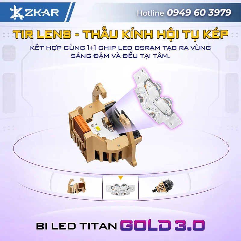 Titan Gold 3.0 chiếu sáng thông minh
