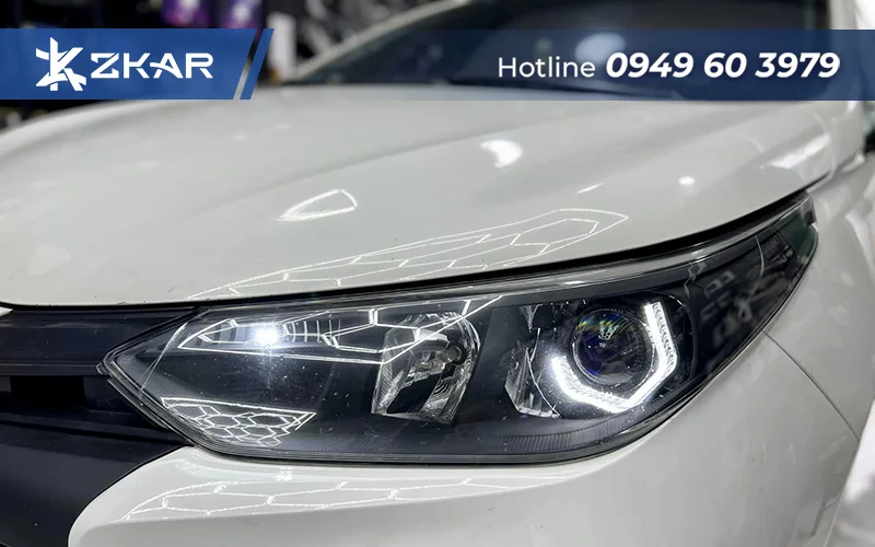 Cơ sở gắn bi LED cho Toyota Vios tại TPHCM