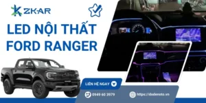 Độ LED nội thất Ford Ranger uy tín
