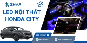 Độ LED nội thất Honda City uy tín