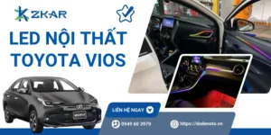 Độ LED nội thất Toyota Vios uy tín