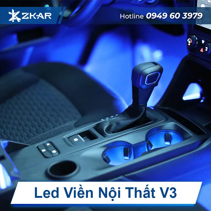 LED viền nội thất V3 cho ô tô