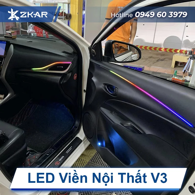 LED viền nội thất V3 cho ô tô