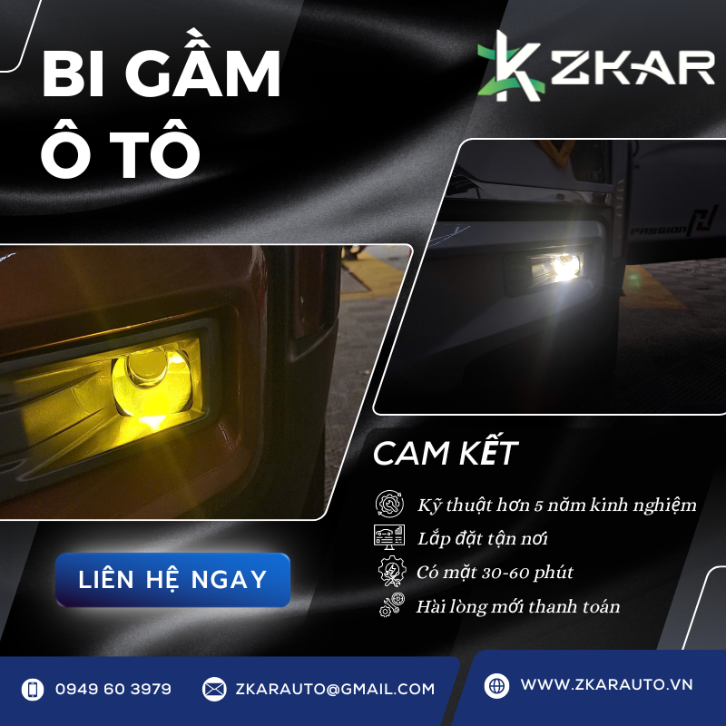 Cơ sở lắp đặt đèn bi gầm ô tô tại TPHCM