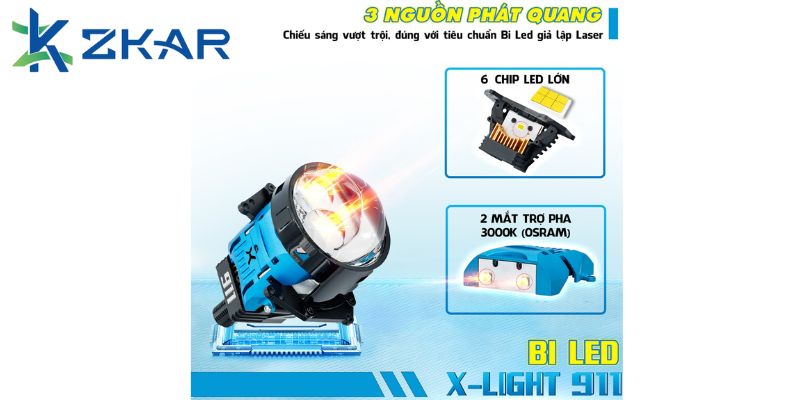 3 nguồn phát quang của X-Light 911