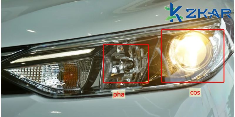 Cách phân biệt đèn pha và đèn cos