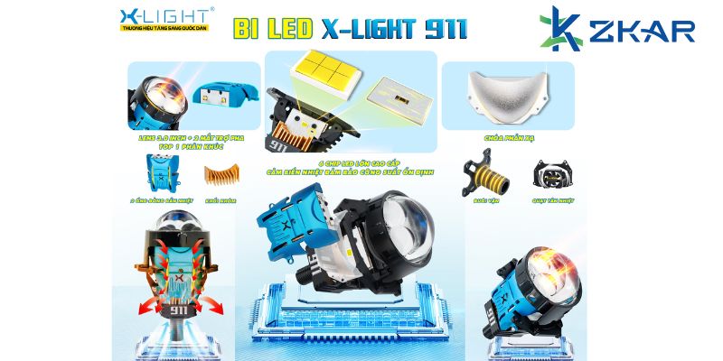 Đèn Bi LED X-Light 911