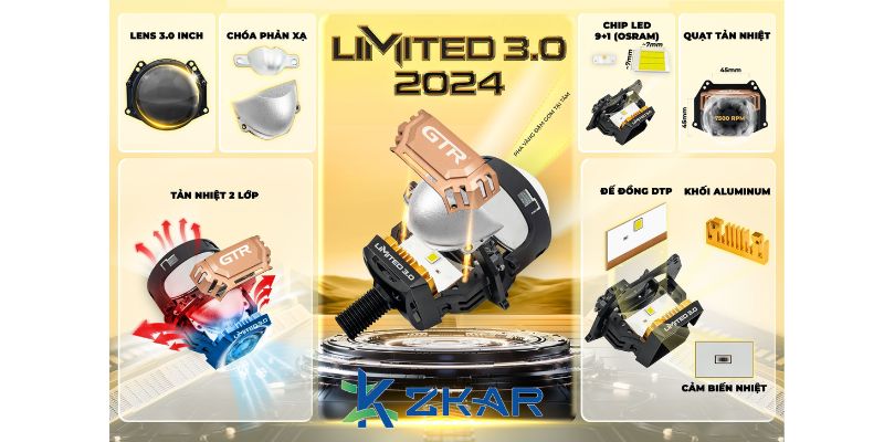 Đèn Bi LED GTR Limited 3.0
