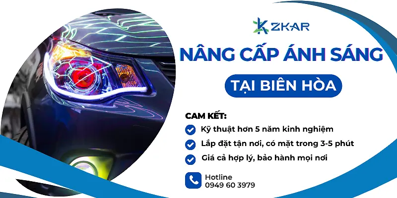Nâng Cấp Ánh Sáng Xe Hơi Tại Biên Hòa