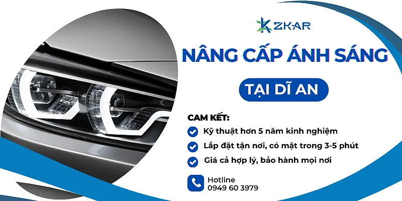 Nâng Cấp Ánh Sáng Xe Hơi Tại Dĩ An