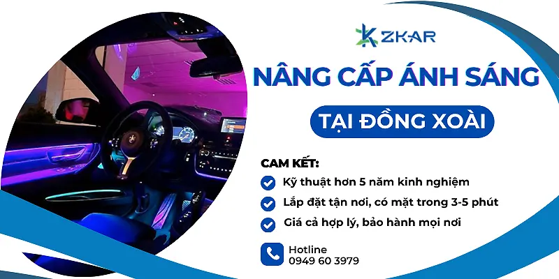 Nâng Cấp Ánh Sáng Xe Hơi Tại Đồng Xoài