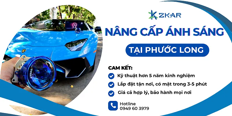 Nâng Cấp Ánh Sáng Xe Hơi Tại Phước Long