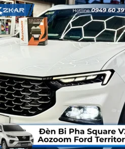 Gắn Đèn Bi Pha SQUARE V2 Cho Ford Territory
