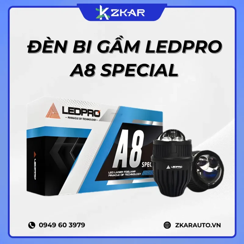 Độ đèn bi gầm ledpro a8 special